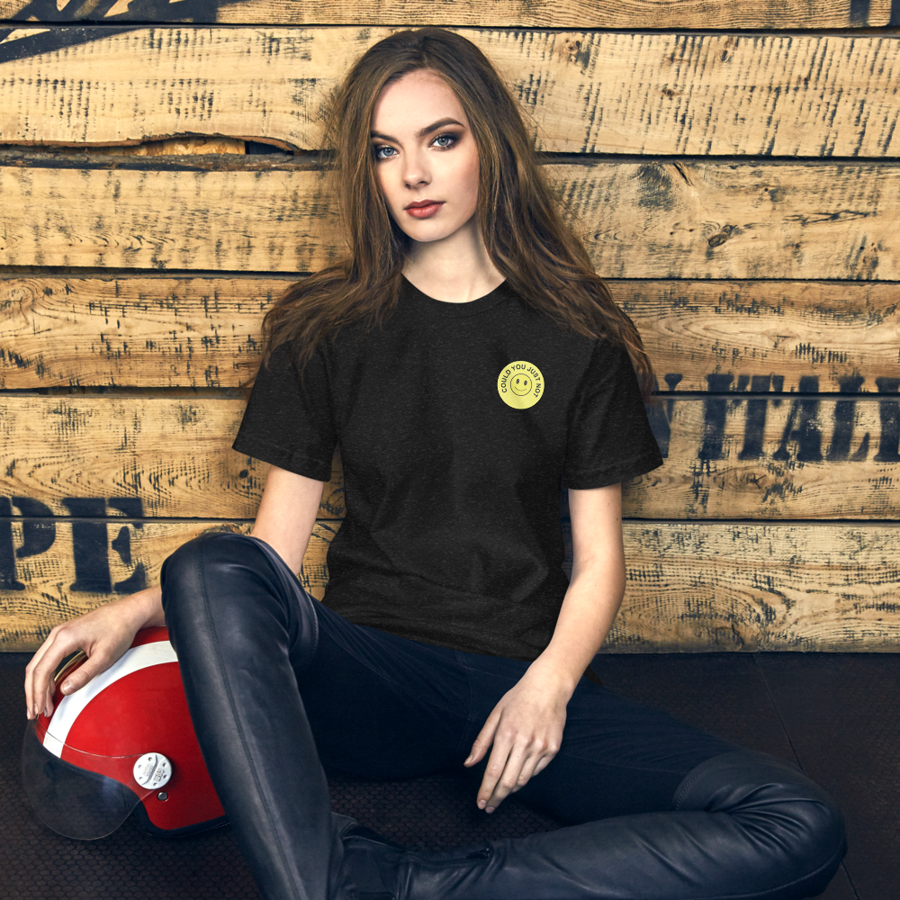 Could You Just Not – Vintage Rental Sticker Tee