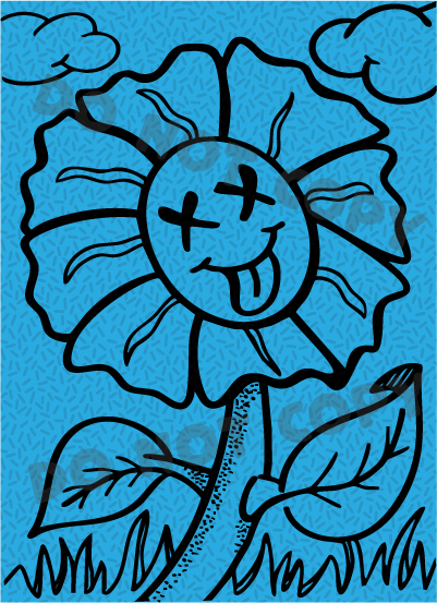 🖍️ Doodle Zine: A One-Page Mini Coloring Book 🎨