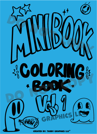 🖍️ Doodle Zine: A One-Page Mini Coloring Book 🎨
